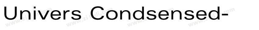 Univers Condsensed字体转换